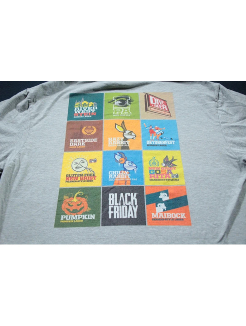 Lakefront Brewery T-Shirt Milwaukee Craft Beer Shirt XL Gray
